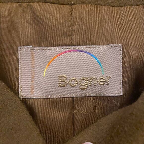 Bogner Brown Wool Coat Size 10 - Picture 3 of 7